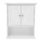 Flash Furniture Dune Farmhouse Wall Mounted Bathroom Medicine Cabinet Storage Organizer w/2 Magnetic Closure Doors FS-BATH-7-WH-GG - alternate 9